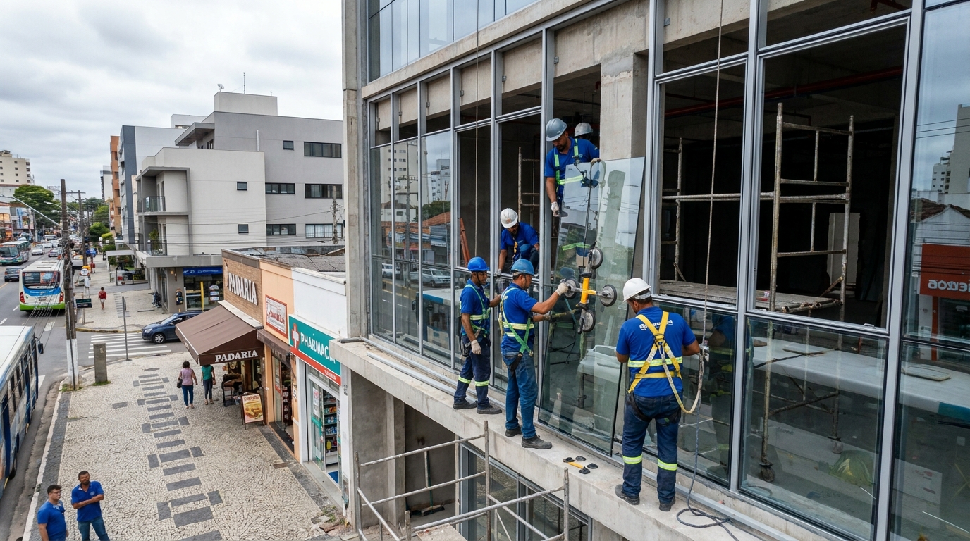 Fachada de Vidro em Taubaté‑SP